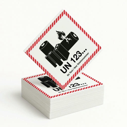 Lithium-Batterien-Kennzeichen (UN 3481/3091)