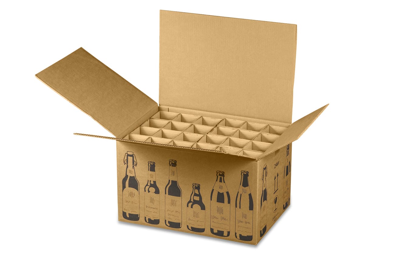 24er Versandkarton für Bierflaschen (510x353x288 mm)