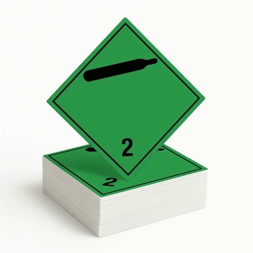 Gefahrgutetikett Klasse 2.2 – Nicht entzündbare, nicht giftige Gase