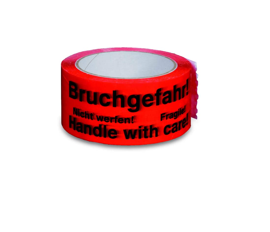 Signal-Klebebänder sicheren Transport (Bruchgefahr!)