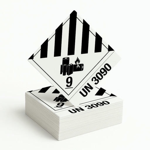 Gefahrgutetikett Klasse 9 – Lithium-Metall-Batterien, UN 3090