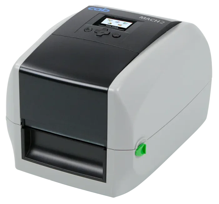Etikettendrucker cab MACH2, 203 dpi mit LCD-Farbdisplay und Navigatorpad