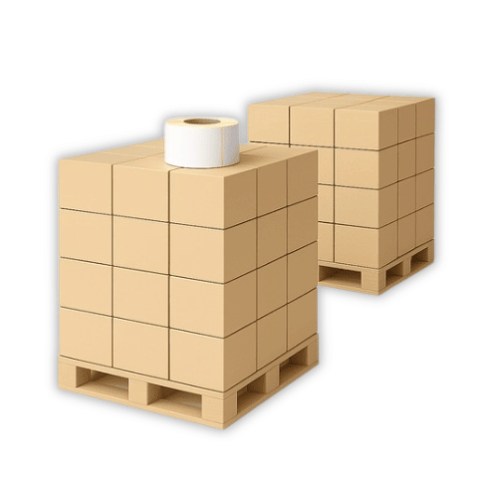 Rollenetikett Thermo ECO, 100x170 mm | 225 Etiketten/Rolle, 1 Palette = 108.000 Stk. - Weiß