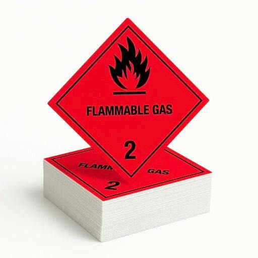 Gefahrgutetikett Klasse 2.1 – Entzündbare Gase