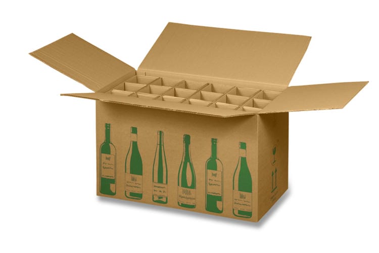 18er Versandkarton für Weinflaschen “Eco-Line“ (628x305x368 mm)