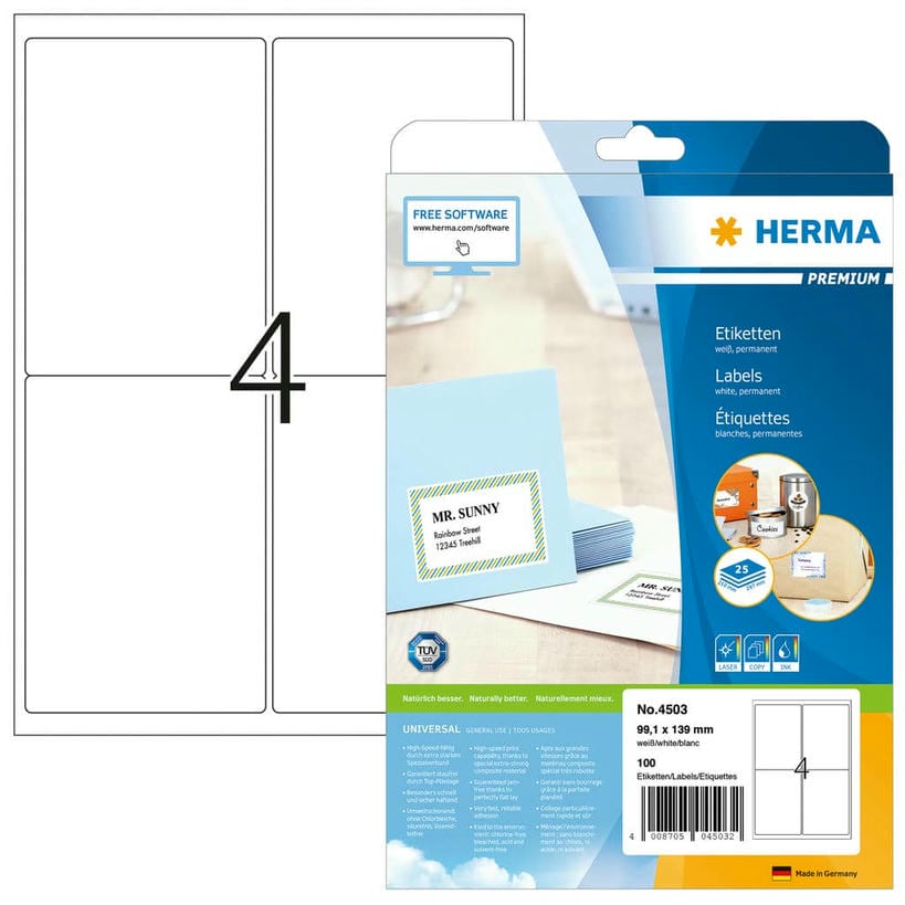 Adressetiketten PREMIUM