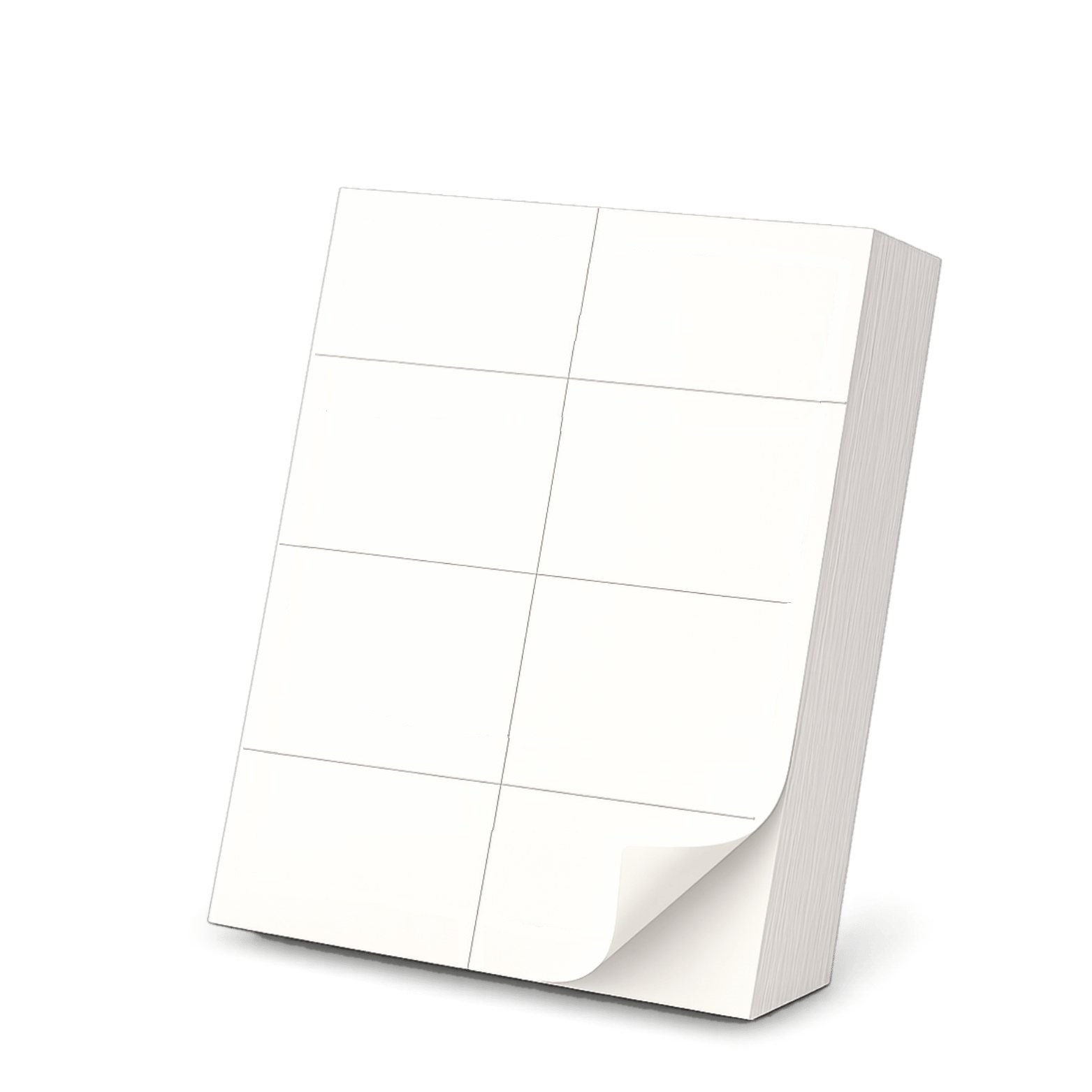 Etiketten auf DIN A4, 8x Etiketten (DIN A7) - 4000 Etiketten