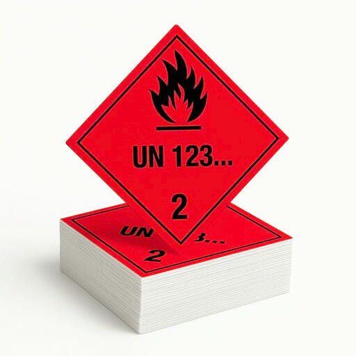 Gefahrgutetikett Klasse 2 – Gase, UN 1950 (Druckgaspackungen)